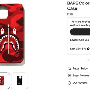 BAPE CHEAP color camo Shark iPhone 12/12 pro case